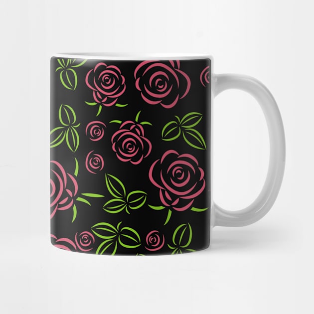 Roses pattern by Julia_Faranchuk